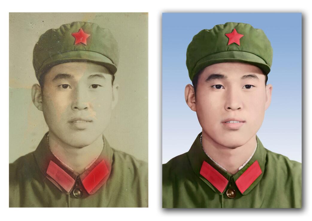 南朗镇破损照片修复-18